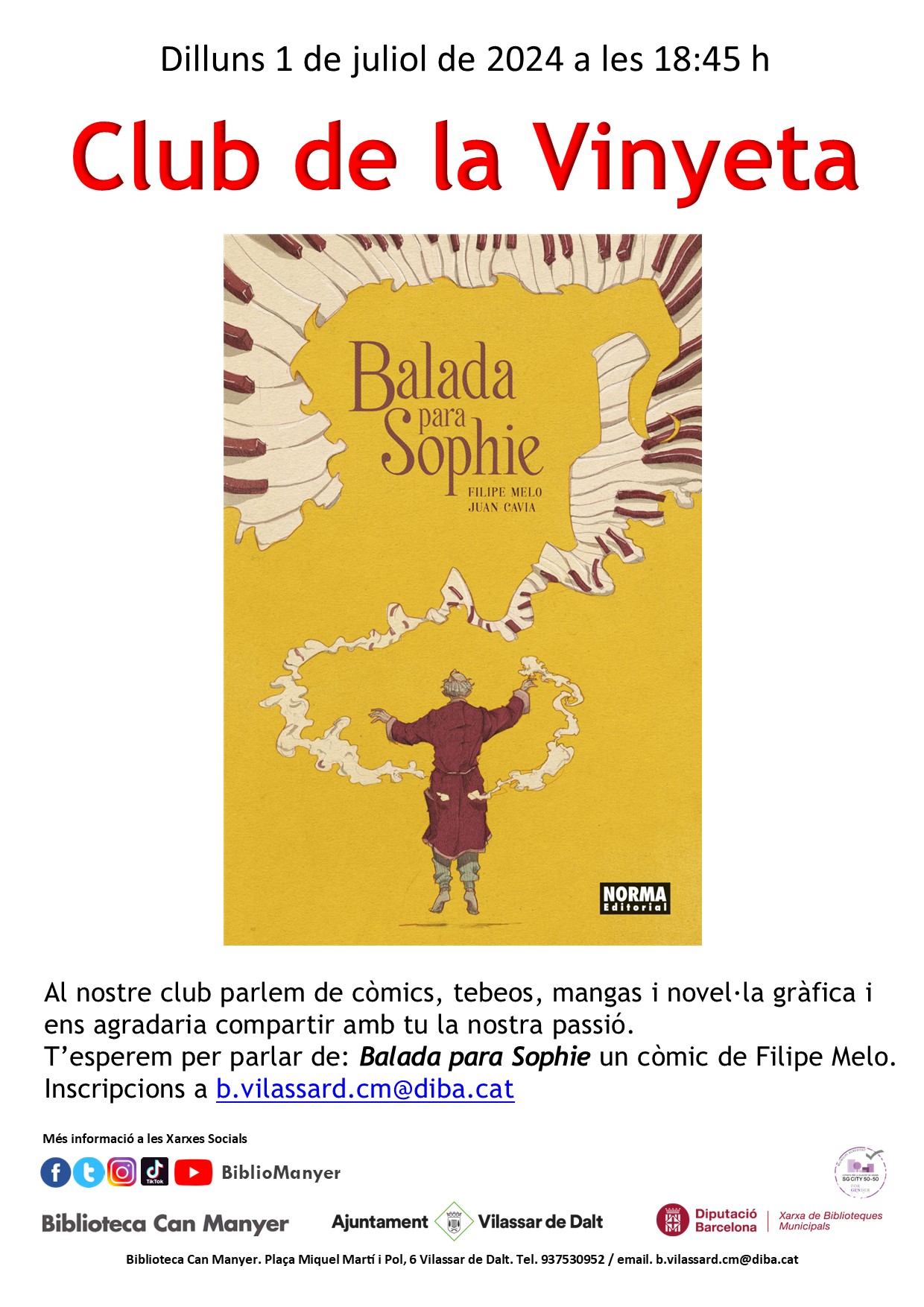 Club de la Vinyeta. Balada per a Sophie