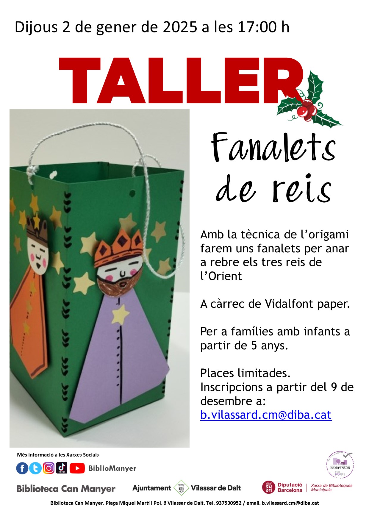 Taller familiar. 'Fanalets de Reis'