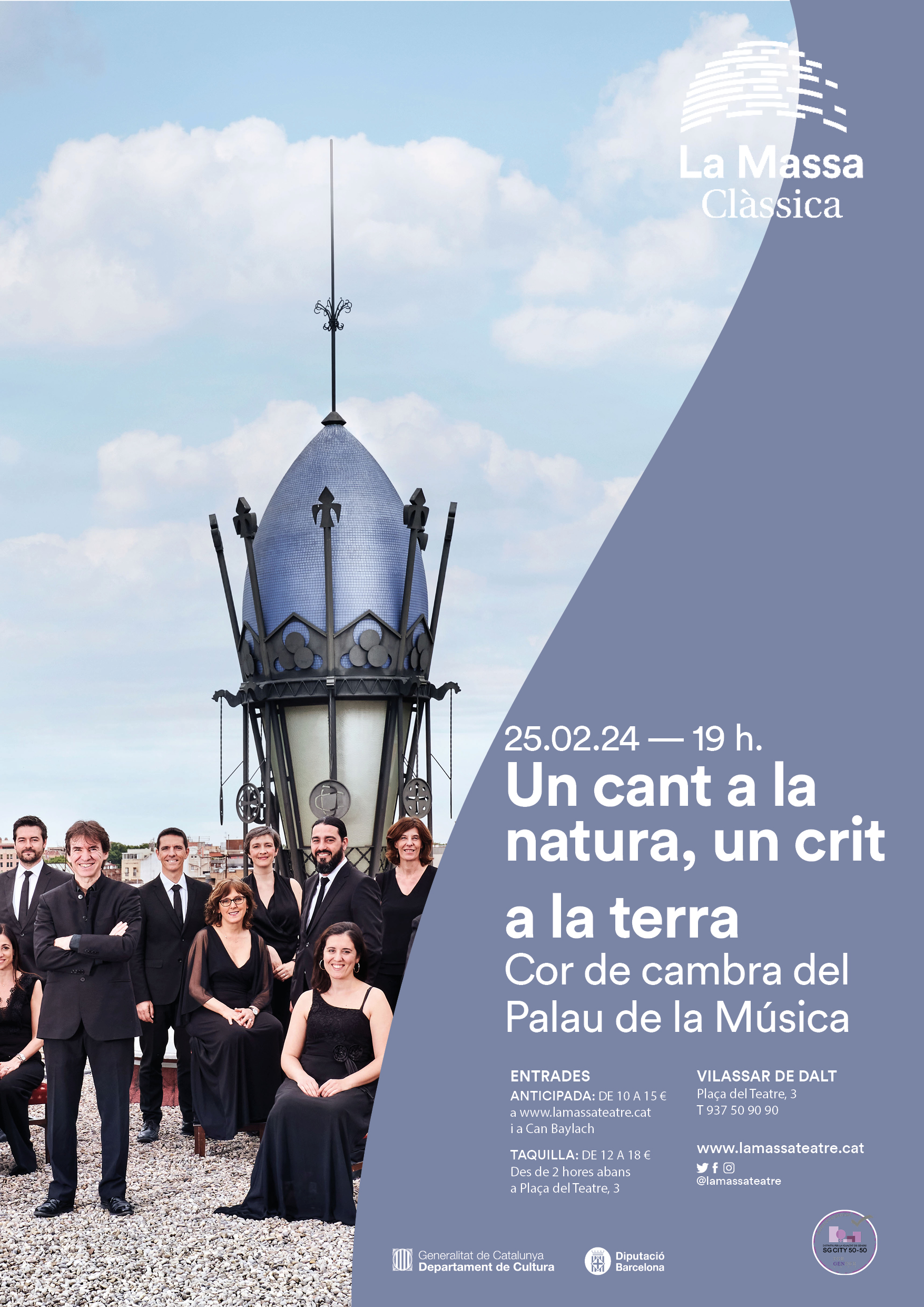 'Un cant a la natura, un crit a la terra'. Cor de cambra del Palau de la M&uacute;sica