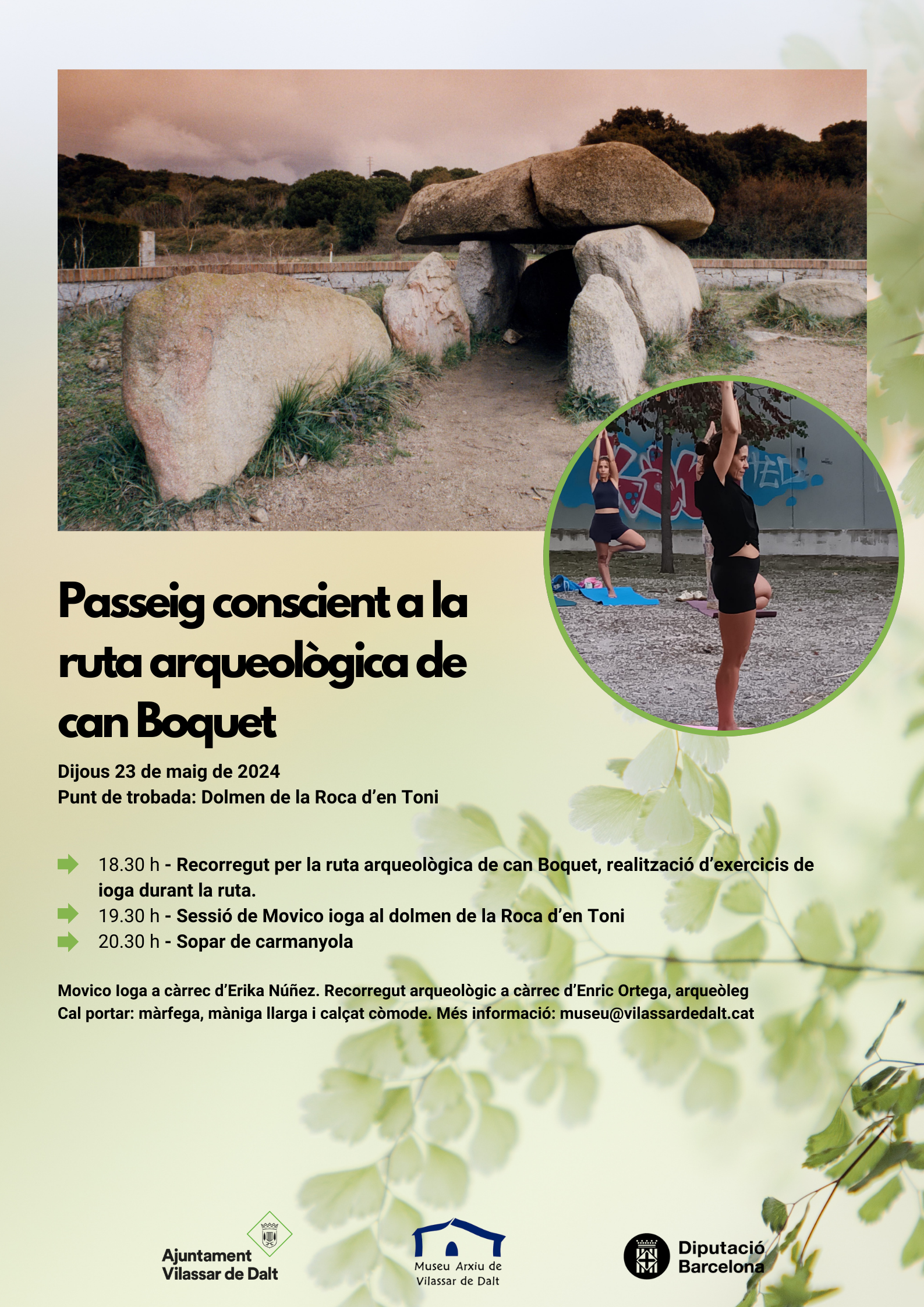 Passeig conscient a la ruta arqueol&ograve;gica de can Boquet