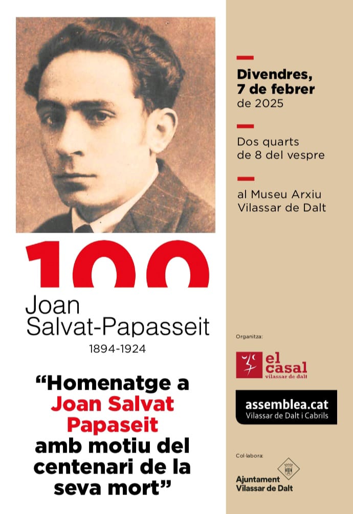 Homenatge a Joan Salvat Papasseit