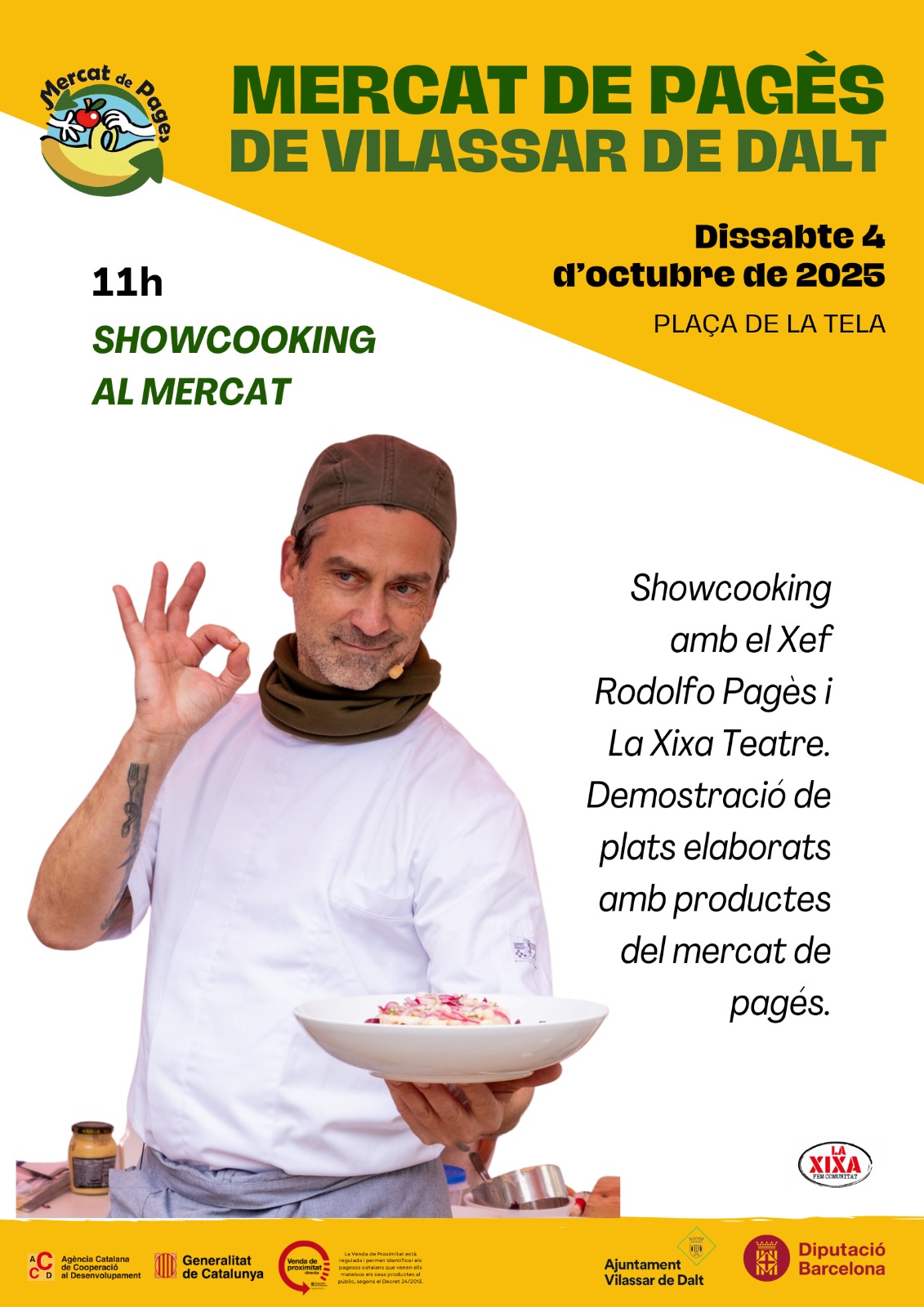 Showcooking al Mercat de pag&egrave;s