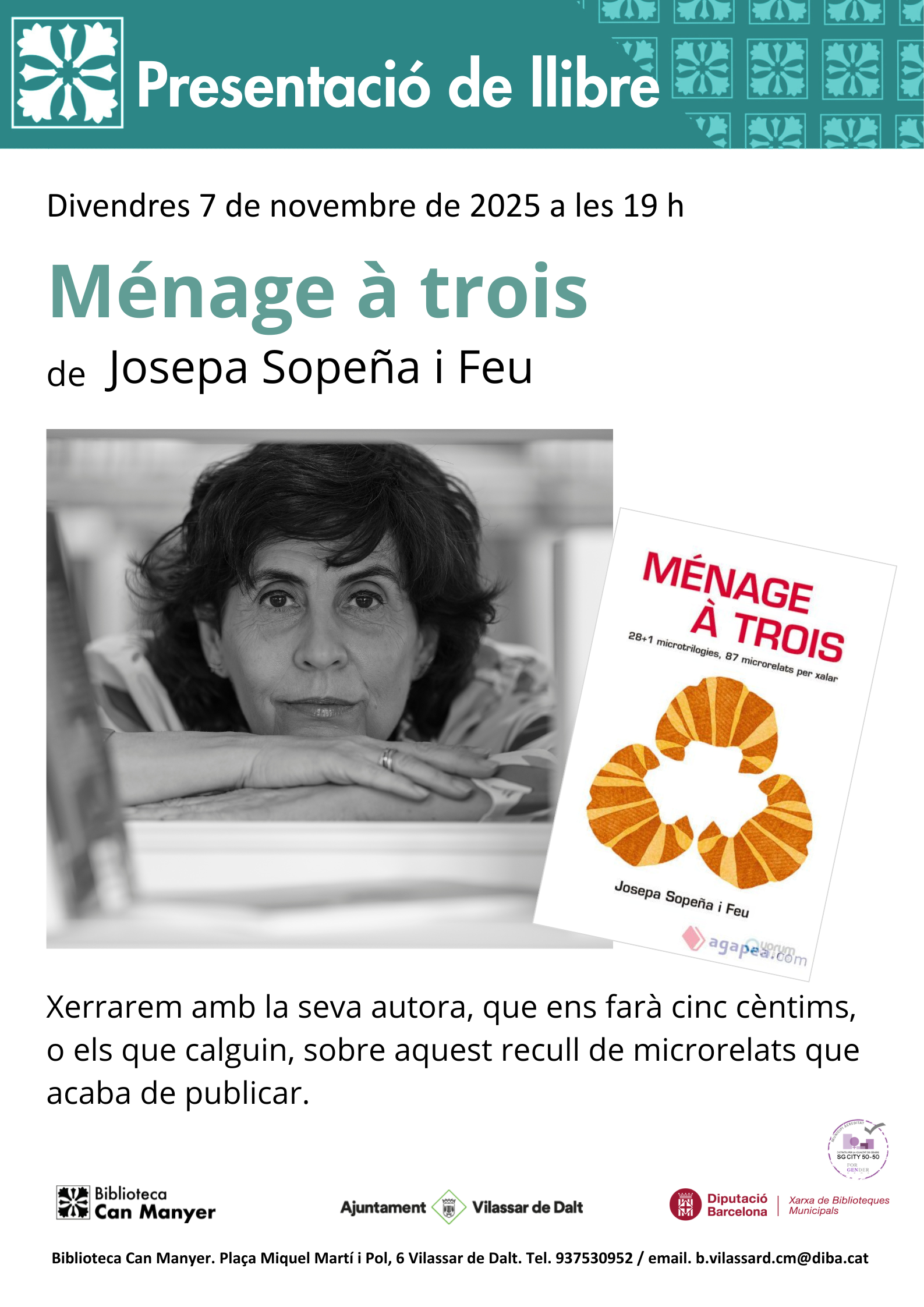 Presentaci&oacute; del llibre 'Menage a trois'