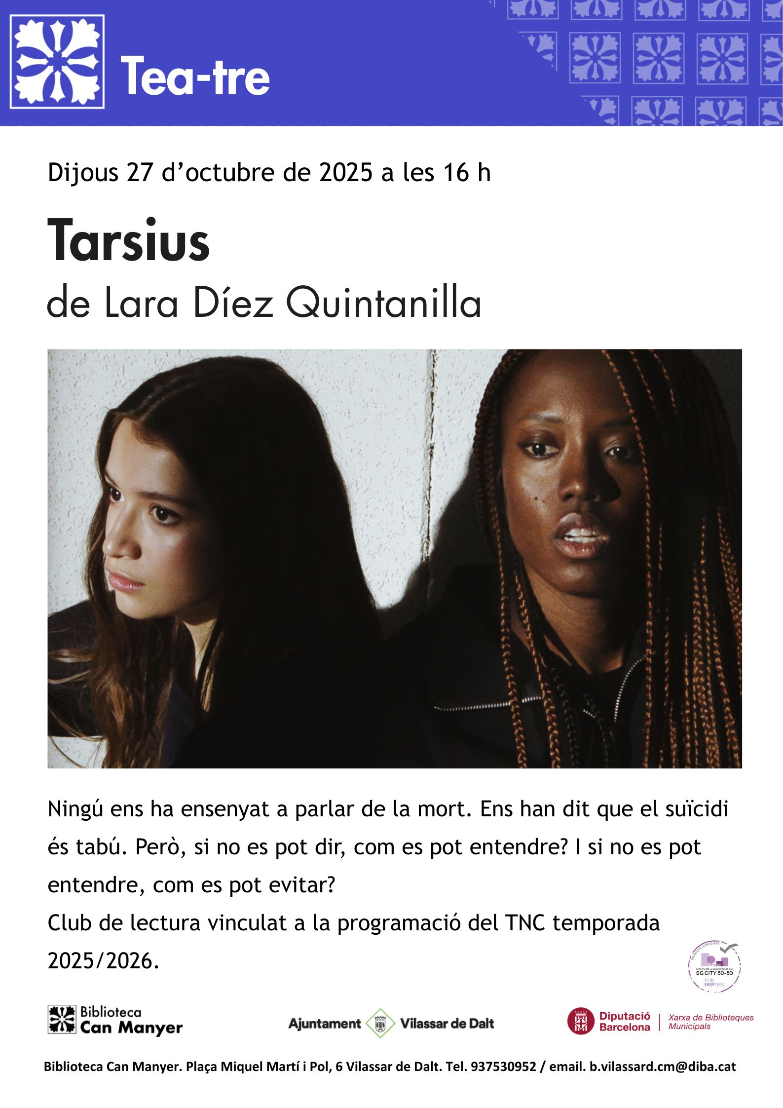 Tea-tre: 'T&agrave;rsius'