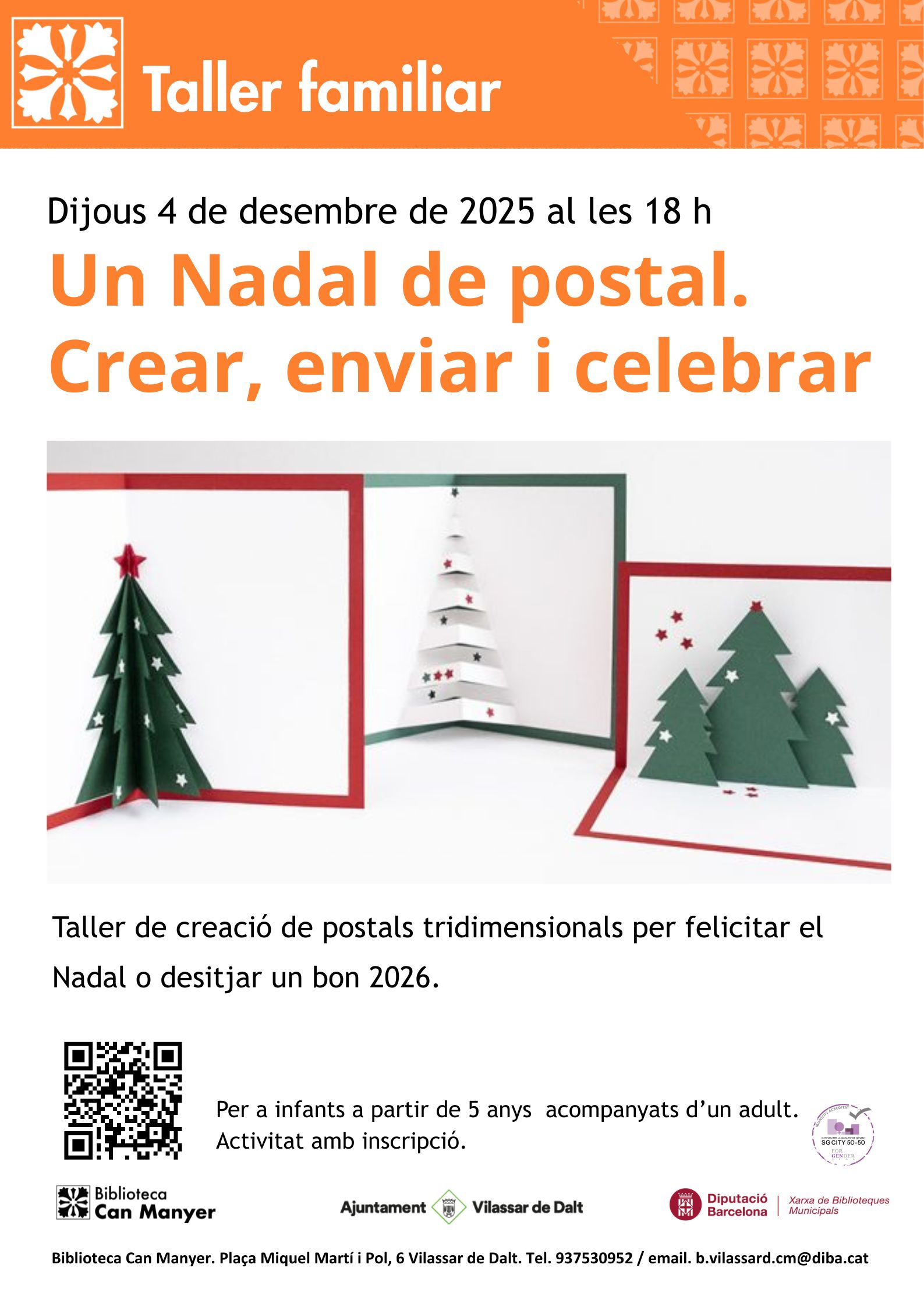 Taller de postals de Nadal