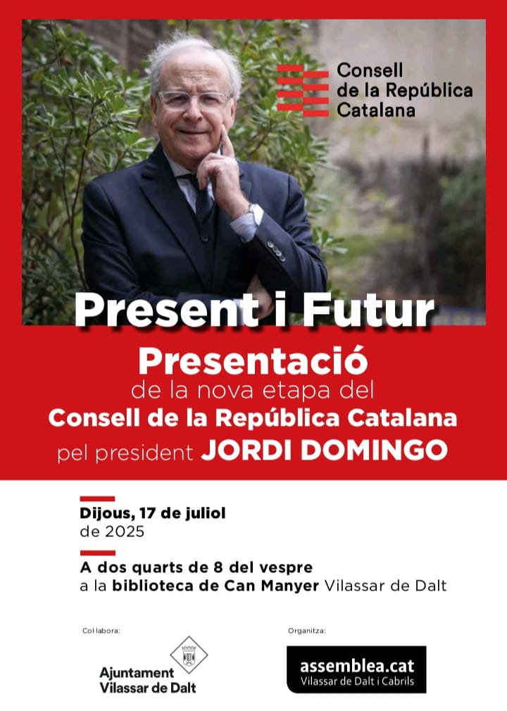 Presentaci&oacute; de la nova etapa del Consell de la Rep&uacute;blica Catalana