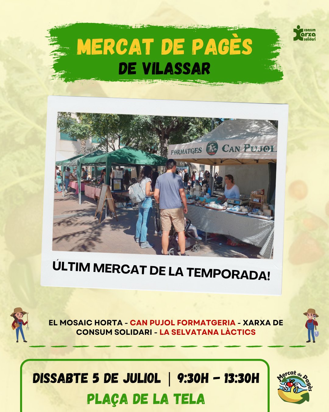 Mercat de pag&egrave;s. &Uacute;ltim de la temporada