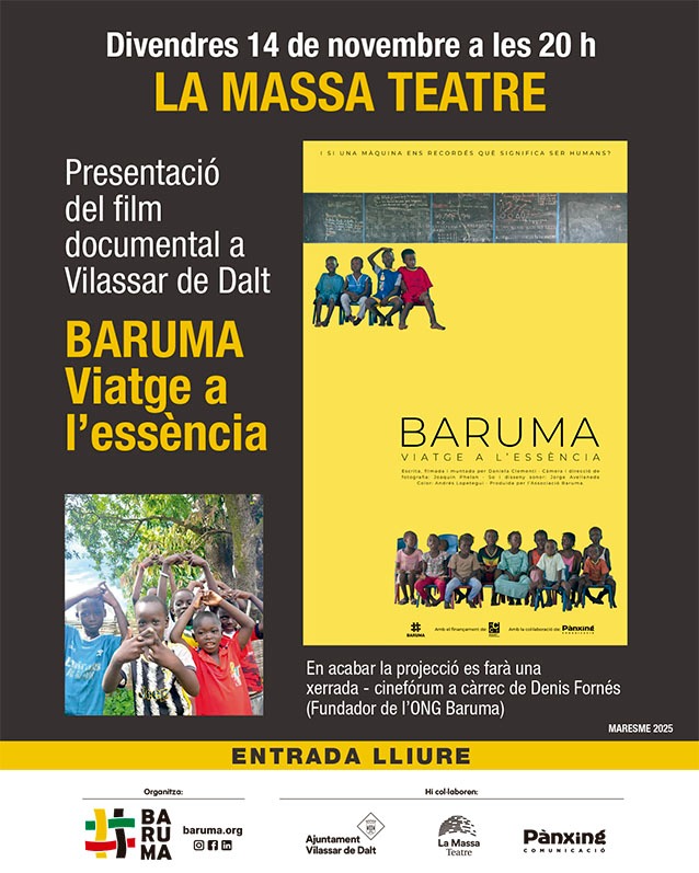 Projecci&oacute; del documental 'Baruma, viatge a l'ess&egrave;ncia'