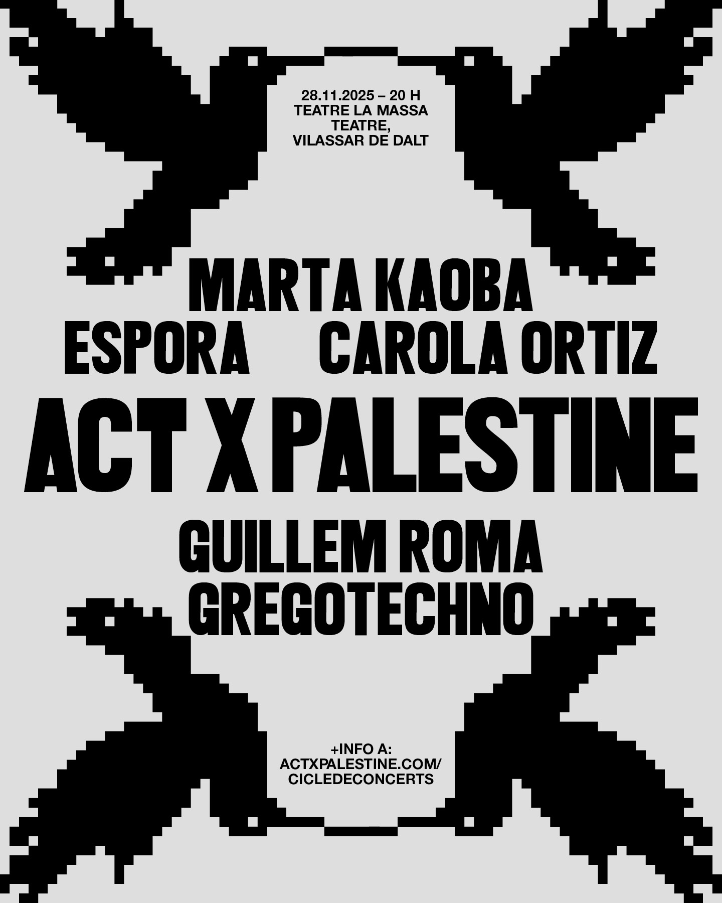 Concert solidari 'Act x Palestine'