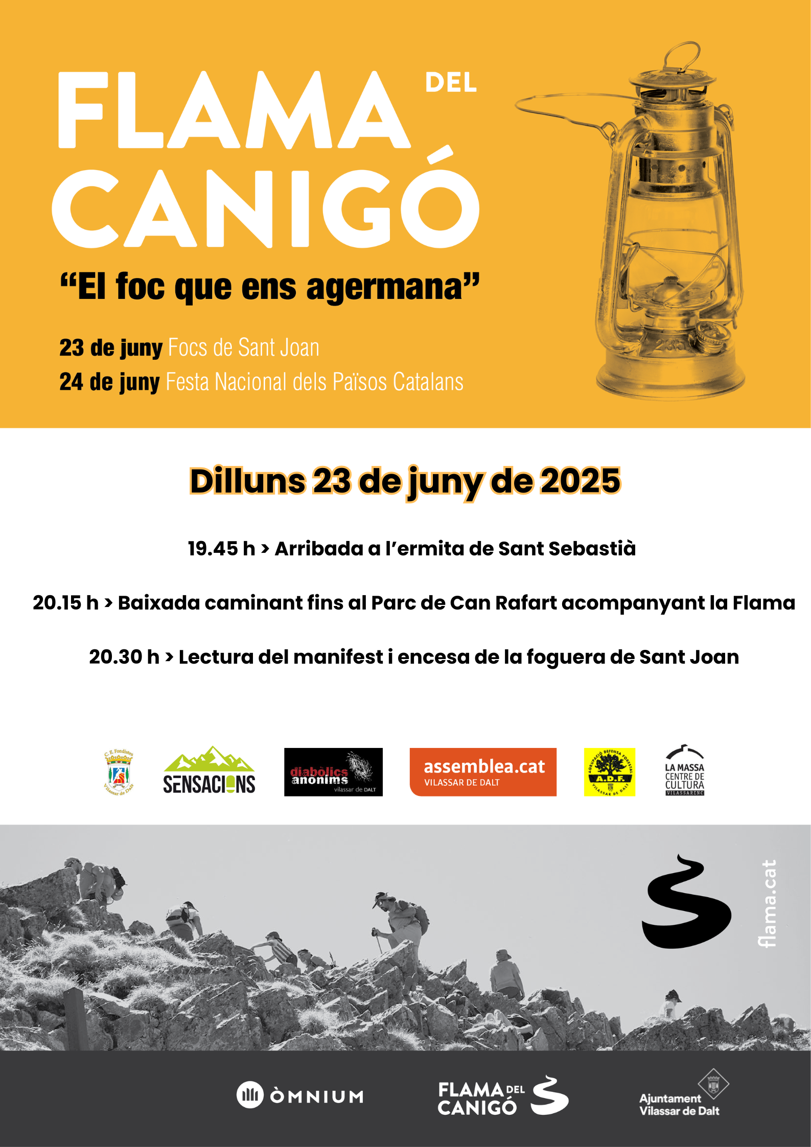 Arribada de la Flama del Canig&oacute;