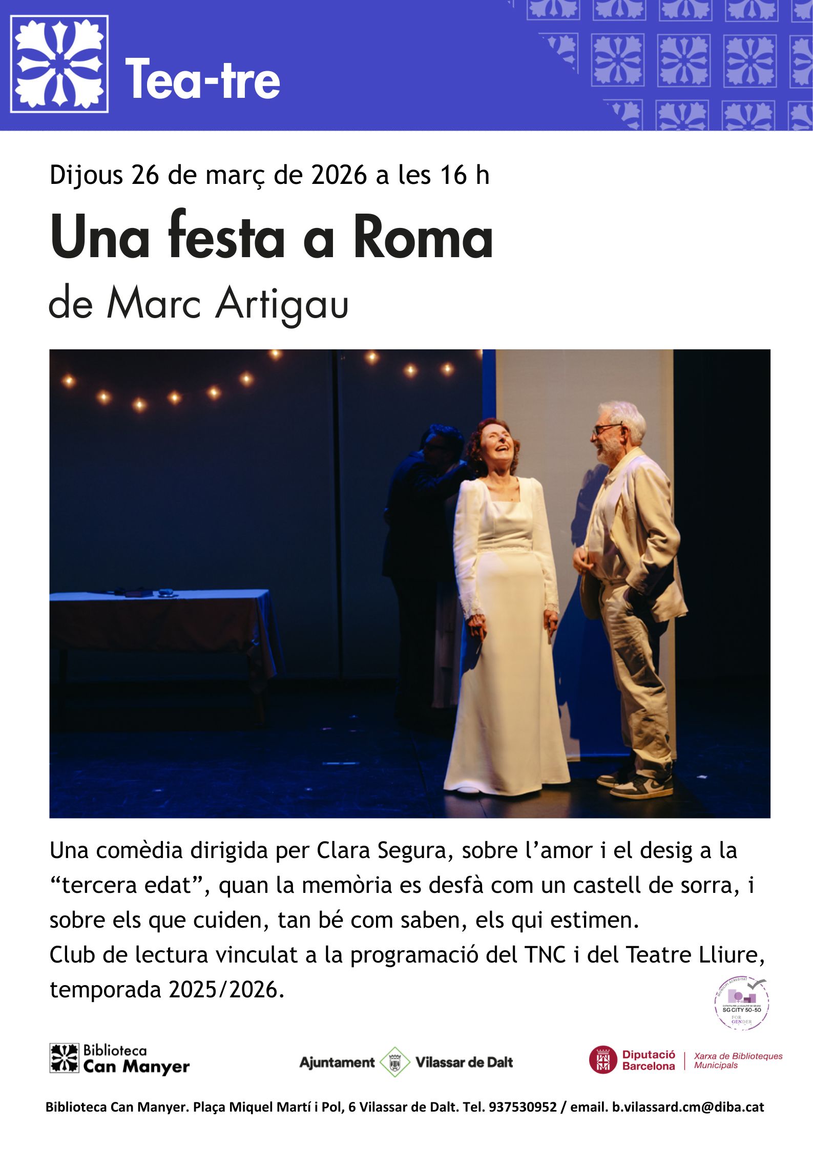 Tea-tre. 'Una festa a Roma'