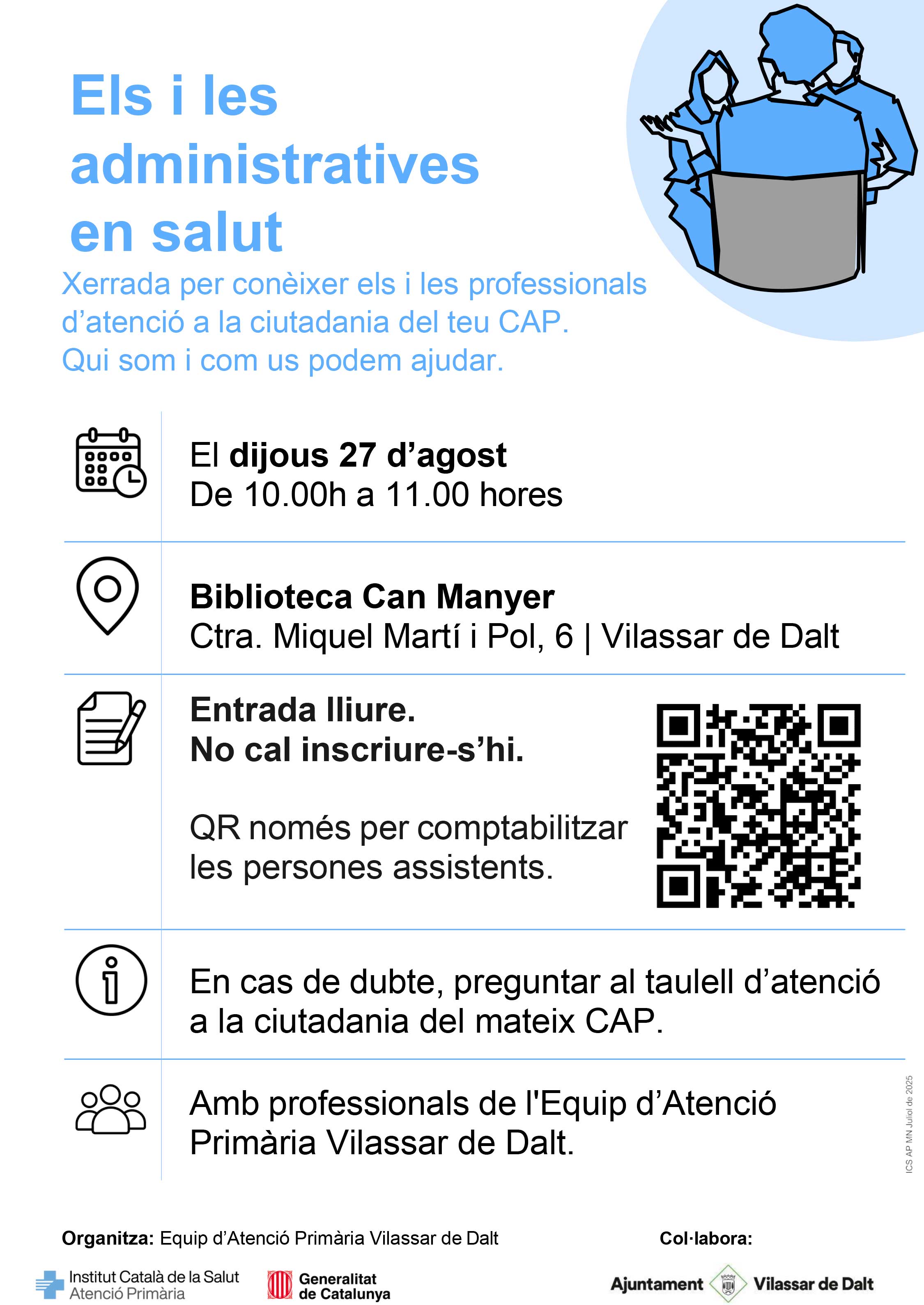 Xerrada 'Els i les administratives en salut'