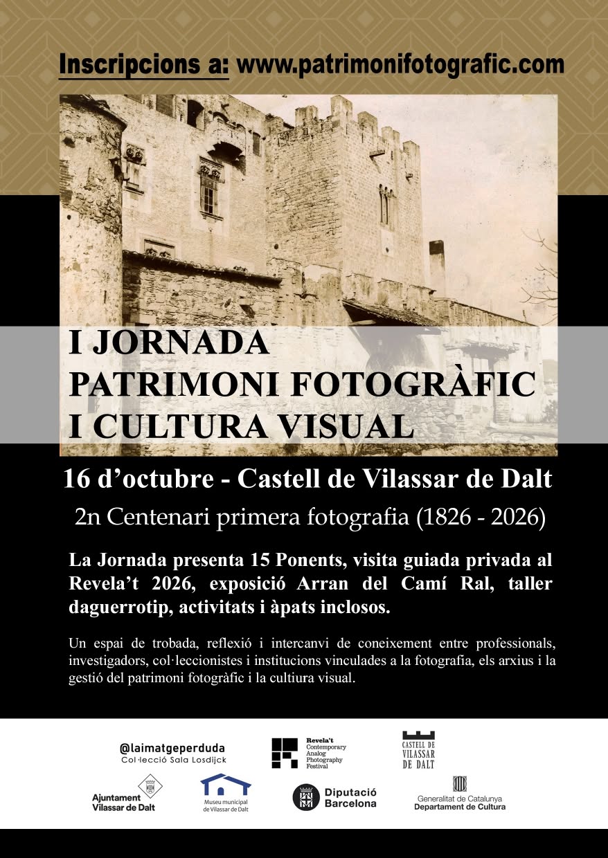 I Jornada de patrimoni fotogr&agrave;fic i cultura visual