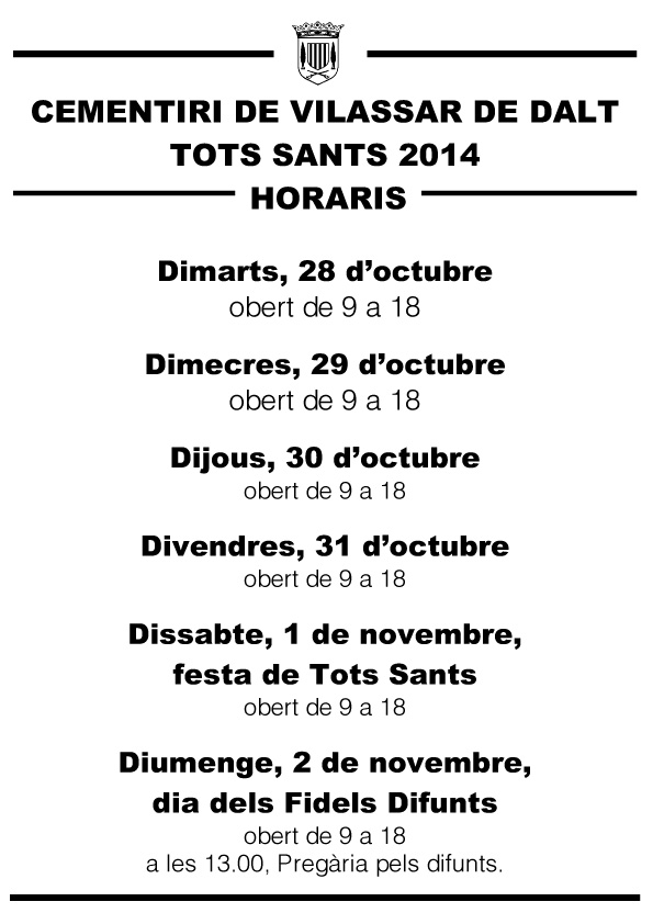 tots sants 2014