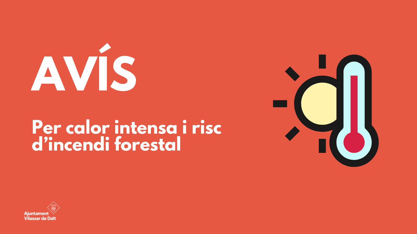 Vilassar, en fase de prealerta per calor intensa i risc d'incendi forestal Vilassar, en fase de prealerta per calor intensa i risc d'incendi forestal