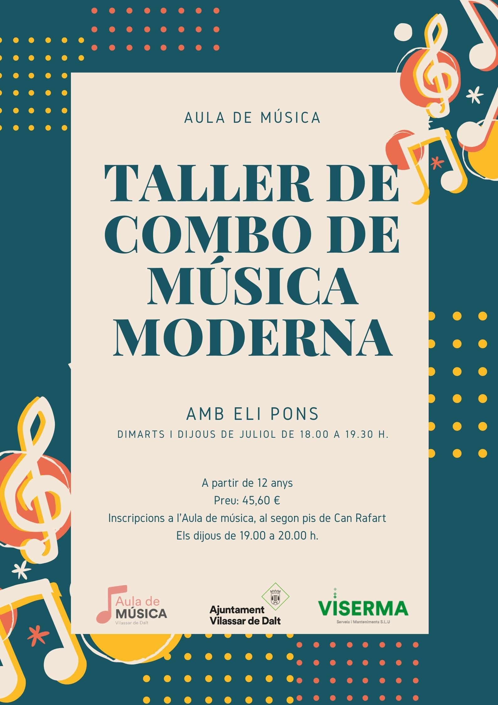 L'Aula de música ofereix un taller de música moderna aquest estiu